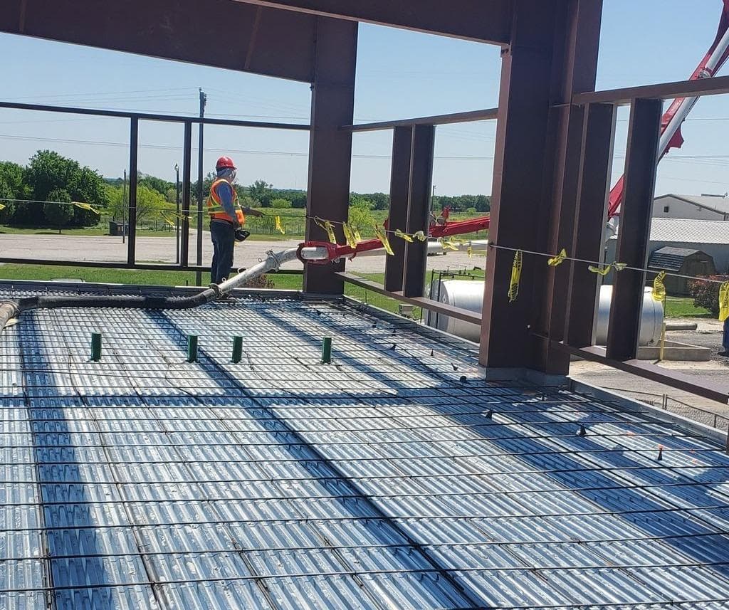 Slab on Metal Deck in Tyler, TX